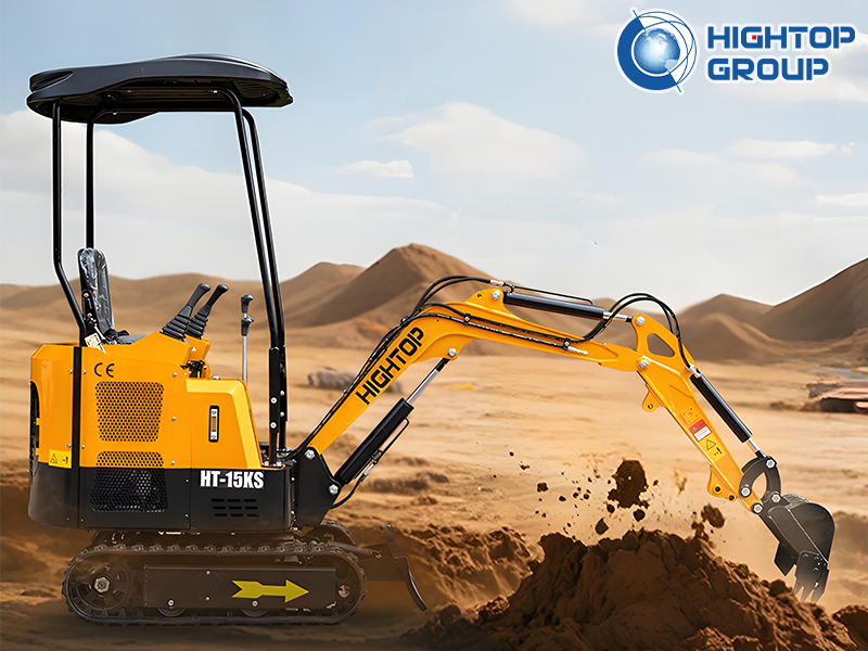 Miniexcavadora HT-15KS: conquista cualquier terreno, ahorra tiempo y esfuerzo, ¡sobresale en diversas condiciones!